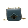 thumbnail image 3 of Mini bolso de hombro de PU de moda para mujer, bolso de viaje ultraligero, bolso para pintalabios Azul, 3 of 9