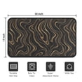thumbnail image 5 of Black Gold Marble Pattern Door Rugs,Washable Non Slip Door Mats Indoor,Decorative Door Mats,Entry Mat Indoor for Entrance,Bedroom,Kitchen,Bathroom,30"x17", 5 of 6