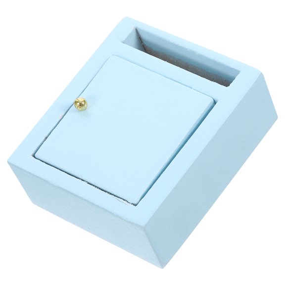 DEEPCRAFF Kids Mailbox Toy Small Mailbox Craft Wooden 1 Piece 1.9X1.5X0.7In