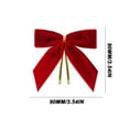 thumbnail image 3 of Velvet Christmas Wreath Bows | 12-Pack Mini Holiday Decorations for Wreaths, Trees & Gifts | Burgundy Ribbon Bows with Metal Clip for Home, Party & Seasonal Decor, 3 of 7
