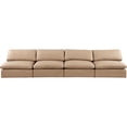 thumbnail image 6 of Meridian Furniture Comfy Tan Faux Leather Modular Sofa, 6 of 8