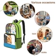 thumbnail image 5 of COEQINE Large Clear Backpack with Multiple Pockets, Heavy Duty Large PVC Transparent Bag for Boys Girls 17 Inch College Backpack See Through Book Bag for Stadium, Capybara School Supplies, 5 of 7