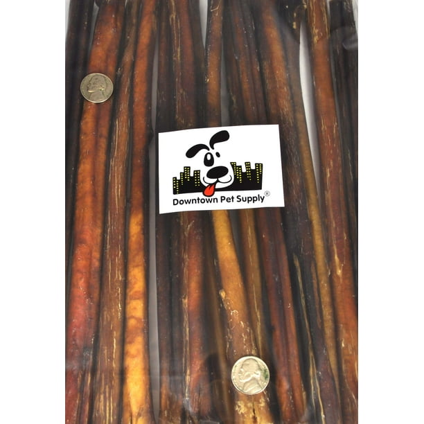 12" BULLY STICKS Large Select Thick Dog Chew Treats, 12 inch, by
