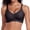 Black, variant on Women Seamless Jelly Bras No Underwire Supportive Wireless Push Up Full Coverage Bralette Comfy Scalloped T-Shirt Bra