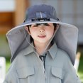 thumbnail image 7 of Kids Sun Hats for Girls Outdoor Wide Brim Solar Fan Hat for Kids Solar Powered Fan Caps Sun Protective Bucket Hat Children Solar Fan Fishing Hat, 7 of 7