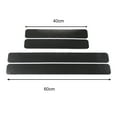 thumbnail image 5 of Walbest Universal Car Door Sill Carbon Fiber Black Sticker Anti Scratch Self-Adhesive Car Door Decal for Car SUV, 5 of 7