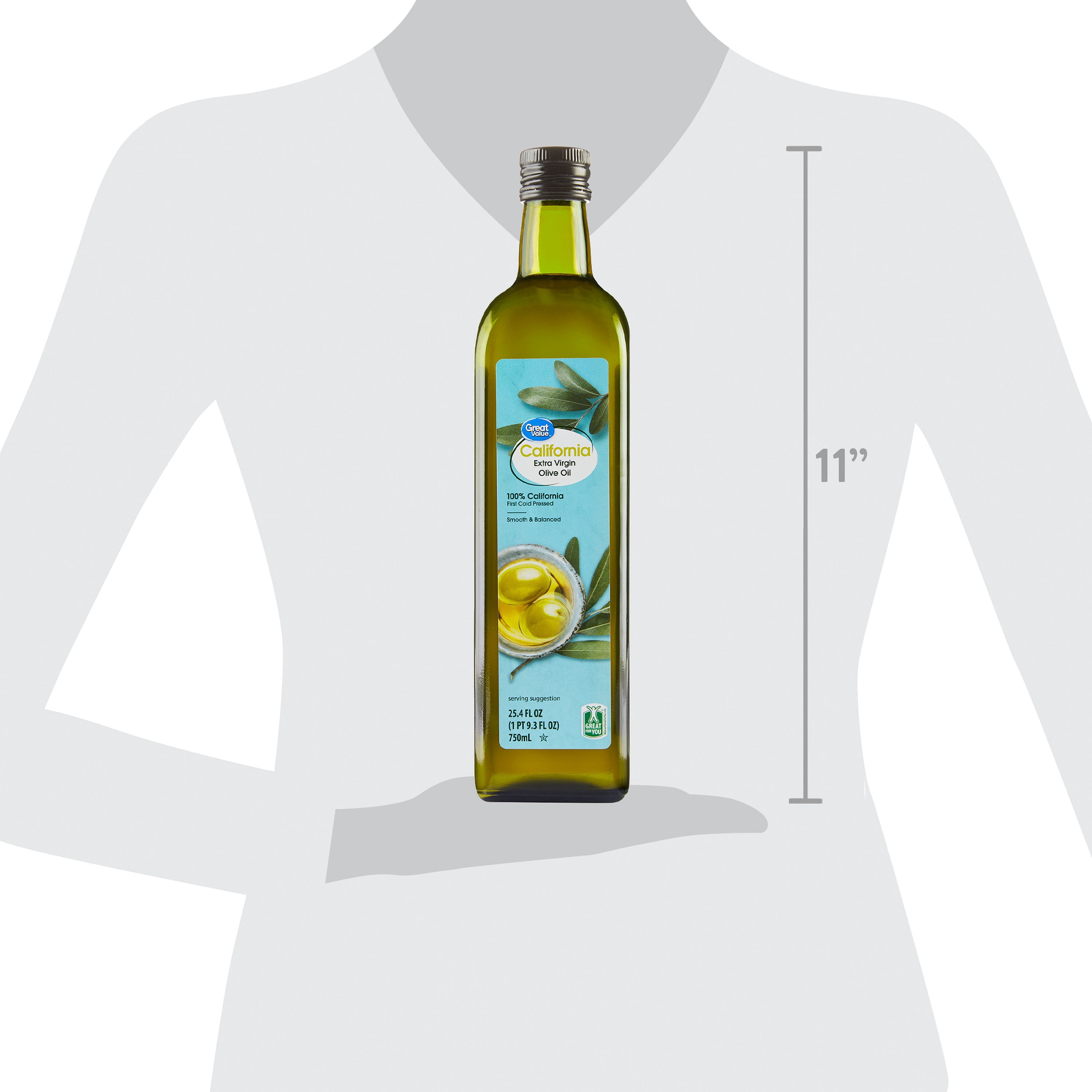 Great Value California Extra Virgin Olive Oil, 25.4 fl oz