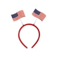 thumbnail image 2 of Diadema con lazo con la bandera de la Copa del Mundo de EE. UU., Canadá y México, decoración para fiestas de fanáticos, diadema con bandera, diadema de plástico, 2 of 6