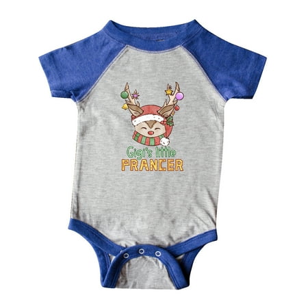 

Inktastic Gigi s Little Prancer Cute Reindeer with Ornaments Gift Baby Boy or Baby Girl Bodysuit