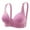 Purple, variant on Women's Solid Color Front Closure Large Size Thin Bra Underwear Backless Bra Strapless Front Buckle Lift Bra Padded Underwire Bra Sports Brawls for Women Workout Bra for Women Bras for Women Pack