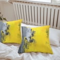 thumbnail image 5 of Yellow Gray Ombre Outdoor Pillow Covers Pack of 2 Modern Abstract Art Waterproof Throw Pillow Covers Decorative Cushion Cases for Patio Garden Tent Balcony Couch 24x24 inch, 5 of 8