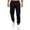 Black, variant on JTieacloth Mens Athletic Fit Pants Men's Casual Jogger Pants Elastic Waistband Solid Color Comfortable Running Sweatpants Lightweight Breathable Tapered Fit Black