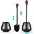 thumbnail image 6 of Toilet Brush and Holder, Toilet Bowl Brush with Long Handle, Plastic Holder Easy to Hide, Drip-Proof, Easy to Assemble, Deep Cleaning, 6 of 7