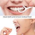 thumbnail image 4 of Palillo de hilo dental desechable Palillo de hilo dental de plástico Protector de limpieza de dientes de arco ultrafino, 4 of 6