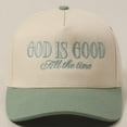 thumbnail image 4 of God is Good All the Time Hat, Two Tone Vintage, Baseball Cap, Embroidered Hat, Christian Trucker Hat, 4 of 5