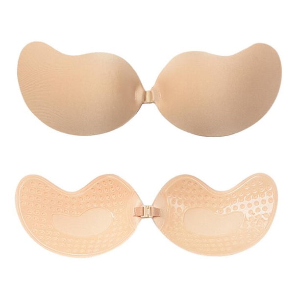 Sujetador de realce adhesivo invisible, sujetador autoadhesivo push-up sin tirantes y sin costuras, suave y de apoyo, lencería y ropa interior para mujer