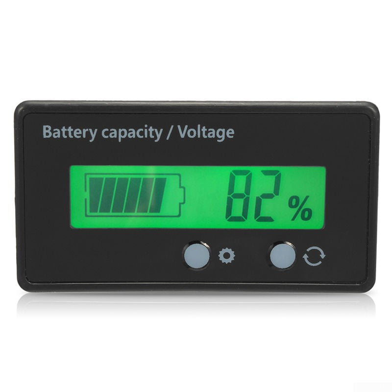 12/24/36/48V Acid Lead Lithium Battery Capacity Indikator 6-63V LCD Voltmeter 
