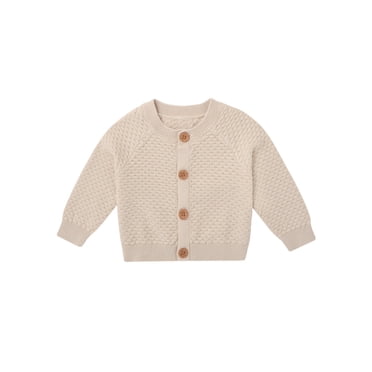 Modern Moments by Gerber Baby and Toddler Girl Sweater Knit Cardigan, Sizes 0/3 Months - 24 Months