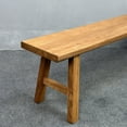thumbnail image 5 of Small Entryway Indoor Wooden Bench,Rustic Farmhouse Benches for Table,Vintage Noodle Narrow Wood Long Bench Seat,for Kitchen,Entry Way,Hallway,Living Dining Room,Window,Bedroom 39.3x10.2x17.7in, 5 of 9