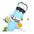 thumbnail image 4 of Botella de agua portátil de acero inoxidable aislada con asa, gran capacidad, multicolor, vaso térmico sellado al vacío para bebidas calientes y frías, 4 of 8