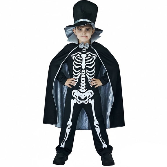 Costumes for Boys Hooded Jumpsuit Bat Costume Kids Boy Dress up Clothes for Play Halloween Costumes Boys 4-6 years