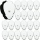 thumbnail image 1 of Almohadillas de repuesto LotFancy para unidad TENS, 22 electrodos autoadhesivos reutilizables con cierre a presión para masajeador TENS/EMS con cables de botón de 3,5 mm, 1 of 5