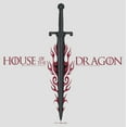 thumbnail image 2 of Women's Game of Thrones: House of the Dragon Flaming Sword Logo  Racerback Tank Top White Heather X Large, 2 of 4