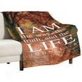 thumbnail image 3 of Bible Verses John 14 6 Throw Blanket Inspirational Prayers Quotes Flannel Blanket Soft Sofa Decor Blanket Gifts for Women Men 50"x60", 3 of 6