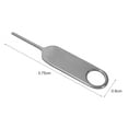 thumbnail image 3 of 5Pcs Card Pin Burr-free Not Easy to Deform Compact Size SIM Card Tray Ejector Needle for Cellphone,Sliver White, 3 of 7