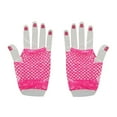 thumbnail image 5 of Soumake Fingerless Fancy Fishnet Mesh Net Gloves Neon Dress Party Hen Night Accessories Fashion, 5 of 6