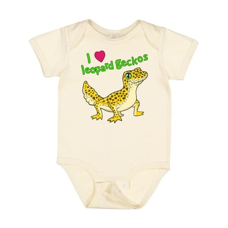 

Inktastic I Love Leopard Geckos Gift Baby Boy or Baby Girl Bodysuit