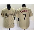 thumbnail image 1 of Arizona Diamondbacks Ligue de Baseball 7 Carroll-Or Nouveau Nom de Joueur Classique Collection Commémorative Étoile Version Brodée Jersey-M, 1 of 2