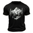 thumbnail image 2 of Yanghang Tops Men Breathable Men's T-Shirt Men's Casual Short Sleeve Jungle Print Crew-Neck Top Short Sleeve Crew-Neck Top/Shirt Summer 2025, 2 of 5