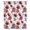 Red, variant on Blue Floral Sheer Curtains 108 Inches Extra Long, Vintage Cornflower Leaves Rustic Plants Light Filering Curtains, Privacy Drapes Simi Floor to Veiling Curtain for Living Room Large Window Treatment
