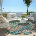 thumbnail image 6 of Addison Rugs Chantille Indoor/Outdoor Transitional Abstract Blue Washable Round Rug, 8' x 8', 6 of 6