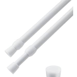 Gogcaro 16-28" Spring Tension Curtain Rods 2-Pack