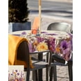 thumbnail image 5 of Outdoor Tablecloth with Umbrella Hole Zipper,Purple Lavender Daisy Country Flower Waterproof Zippered Table Cloth for Rectangle Tables,Pastoral Plant Retro Linen Patio Table Covers for Indoor Pinic, 5 of 6