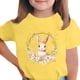 thumbnail image 1 of Manga Corta Crop Top para Niños con Lindo Estampado de Pascua, Cuello Redondo Casual Graphic Tee para 3-14 Años, Tela Suave Transpirable, 1 of 5