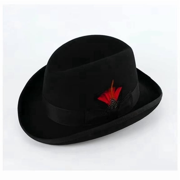 Men's Major Wear 100% Wool Felt Homburg Hat XL (7 5/8)