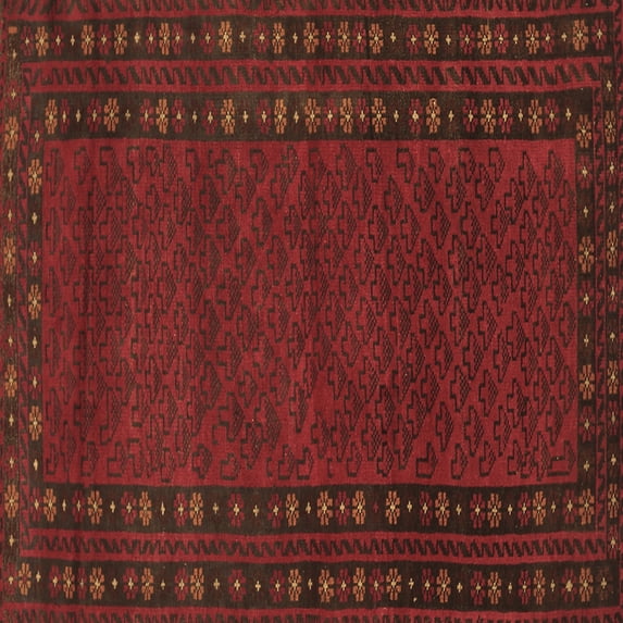 Ahgly Company Indoor Square Southwestern Brown Country Area Rugs, 8' Square