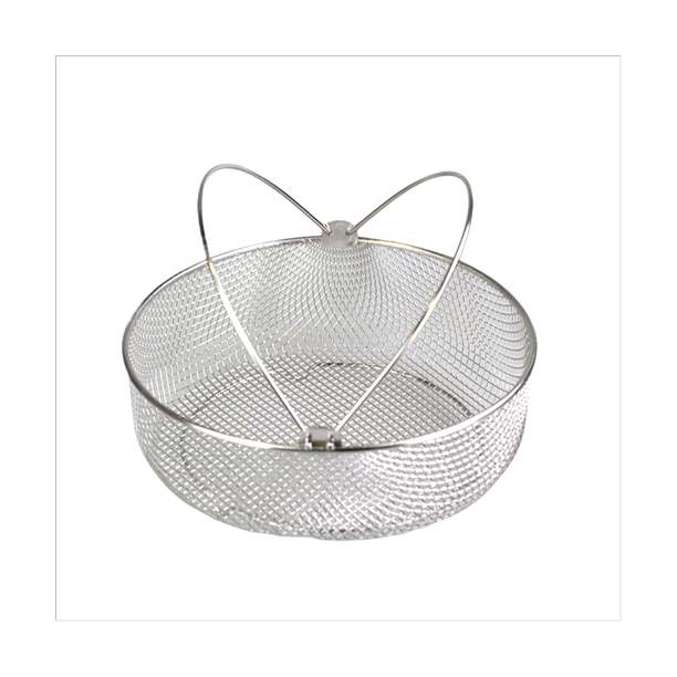 Kitchen Strainer Basket Stainless Steel Food Strainer Round Mesh Sifter