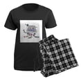 thumbnail image 5 of CafePress - Just Married Car Women's Dark Pajamas - Women's Short Sleeve Print T-Shirt and Pants Dark Cotton Pajama Set, 5 of 7