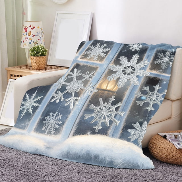 Manta Navideña Súper Suave de Franela Polar, Cálida y Acogedora para La Cama | Multicolor 70X100Cm | Poliéster Ligero | Uso Interior y Exterior | Ideal para Regalar
