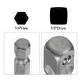 thumbnail image 4 of Uxcell Socket Accessory Set, 24mm Deep Socket 1/4" Hex Shank Impact Adapter with 1/2" Drive, 4 of 5