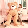 thumbnail image 4 of Peluche gigante IKASA con forma de oso de peluche, 198 cm, color marrón, 4 of 7