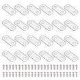 thumbnail image 1 of Uxcell 0/0 Flush Canvas Clips, 32 Pcs Metal Picture Framing Mirror Clips Z Shape Mounting Tools with Mounting 2 Holes for Photo Painting, Include 64 Screws, Silver Tone, 1 of 6