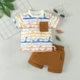 Rinsvye Summer Korean Boys Short Sleeved Shirt Round Neck Shirt Casual