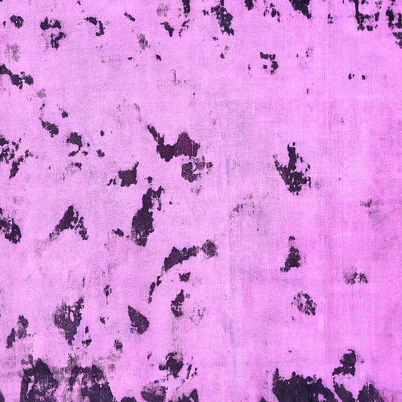Ahgly Company Indoor Square Abstract Pink Modern Area Rugs, 3' Square