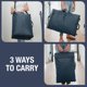 thumbnail image 4 of Cesta de ropa colgada CleverMade con 2 compartimentos, 4 of 8