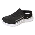 thumbnail image 5 of Rokment Womens Orthopedic Clogs Backless Walking Slides Sandals Lightweight Comfortable Mesh Athletic Nursing Driving Arch Support Mules Slip on Casual Sneakers Summer Fall Black Size 6.5, 5 of 5
